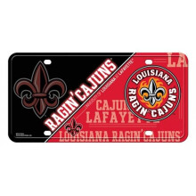 212 Main MTG170304 6 x 12 in. Louisiana Lafayette Ragin Cajuns Metal License Plate