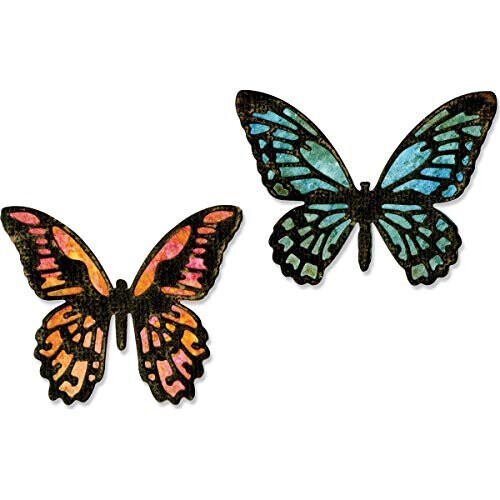 Sizzix Thinlits Die Set 661802 Mini Butterfly af Tim Hotlz 4 Pack Multi Color One Size 1