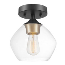 9.1 x 8 x 8 in. Harrow Ceiling Light, Matte Black