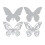 Sizzix Thinlits Die Set 661802 Mini Butterfly af Tim Hotlz 4 Pack Multi Color One Size 3