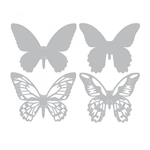 Sizzix Thinlits Die Set 661802 Mini Butterfly af Tim Hotlz 4 Pack Multi Color One Size 2