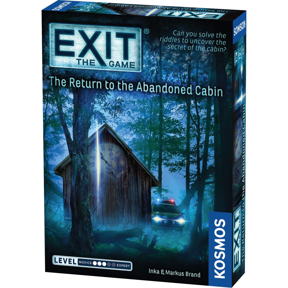 EXIT: The Return to The Abandoned cabin  EXIT: The game - A Kosmos game  Family-Friendly, card-Based at-Home Escape Room Experience  collaborative gam