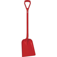 Vikan Shovel Lightweight Strong Plastic Rust Proof Food Snow Muck Manure Red