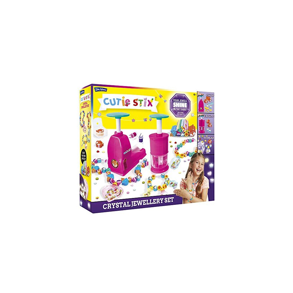 John Adams | Cutie Stix Crystal Jewellery Set: Your Jewels Shine in the dark! | Arts & crafts | Ages 6+