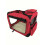 (Large) Pet Soft Carrier Crate Portable Foldable Red 3