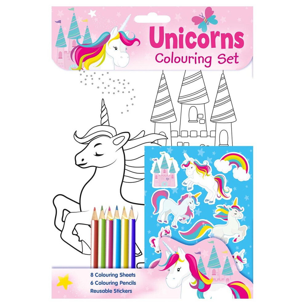 Unicorns Colouring Set