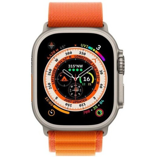 Apple Apple Watch Ultra 49mm Titanium Orange Alpine Loop L 2