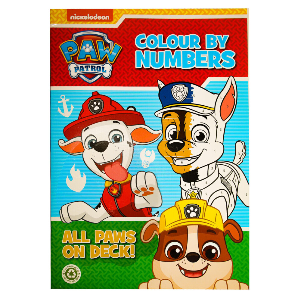 Paw Patrol Colour by Numbers