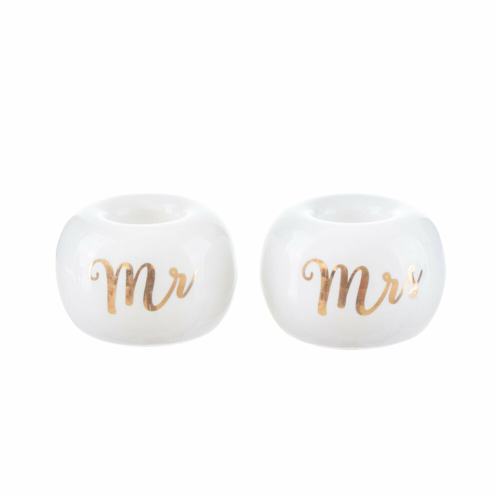 Sass & Belle Porcelain Mr & Mrs Toothbrush Holders