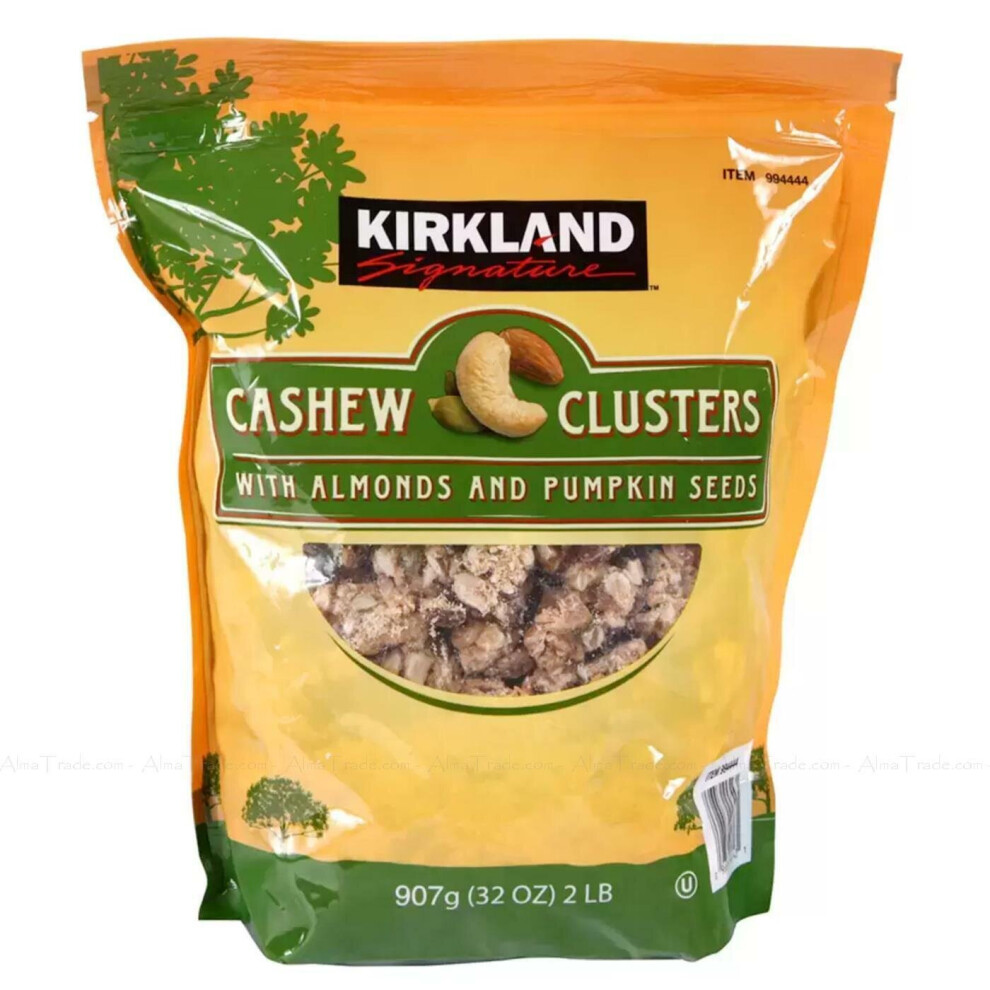 Kirkland Signature Cashew Clusters With Almonds & Pumpkin Seeds, 907G