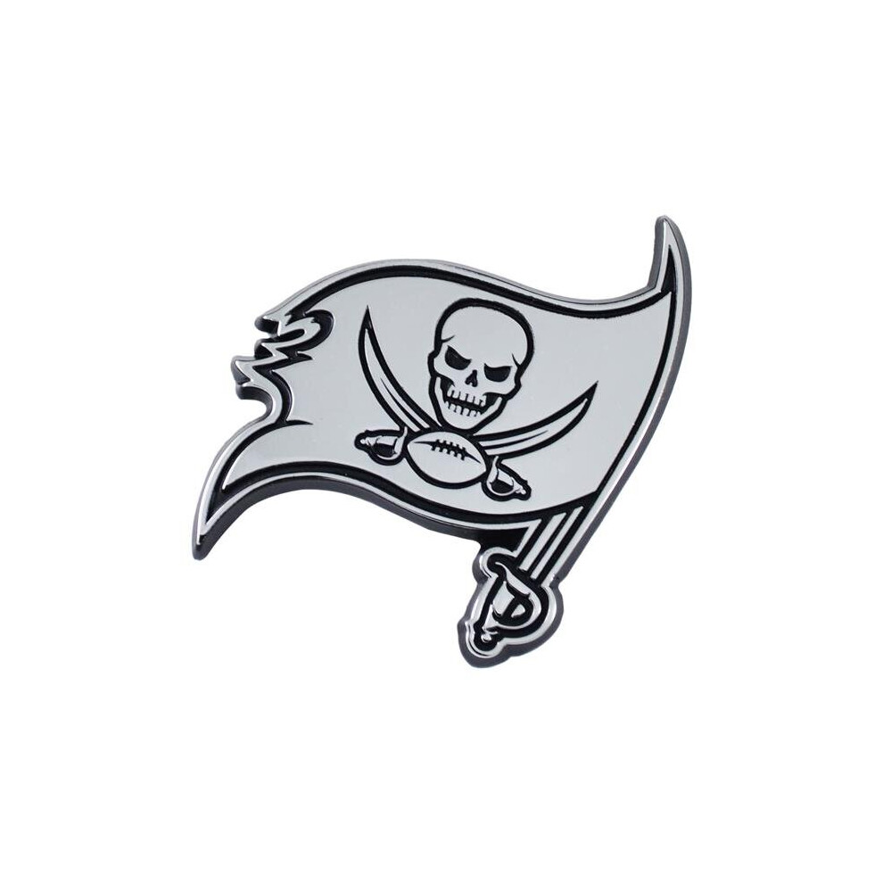 Tampa Bay Buccaneers Premium Metal Chrome Auto Emblem 745704309386