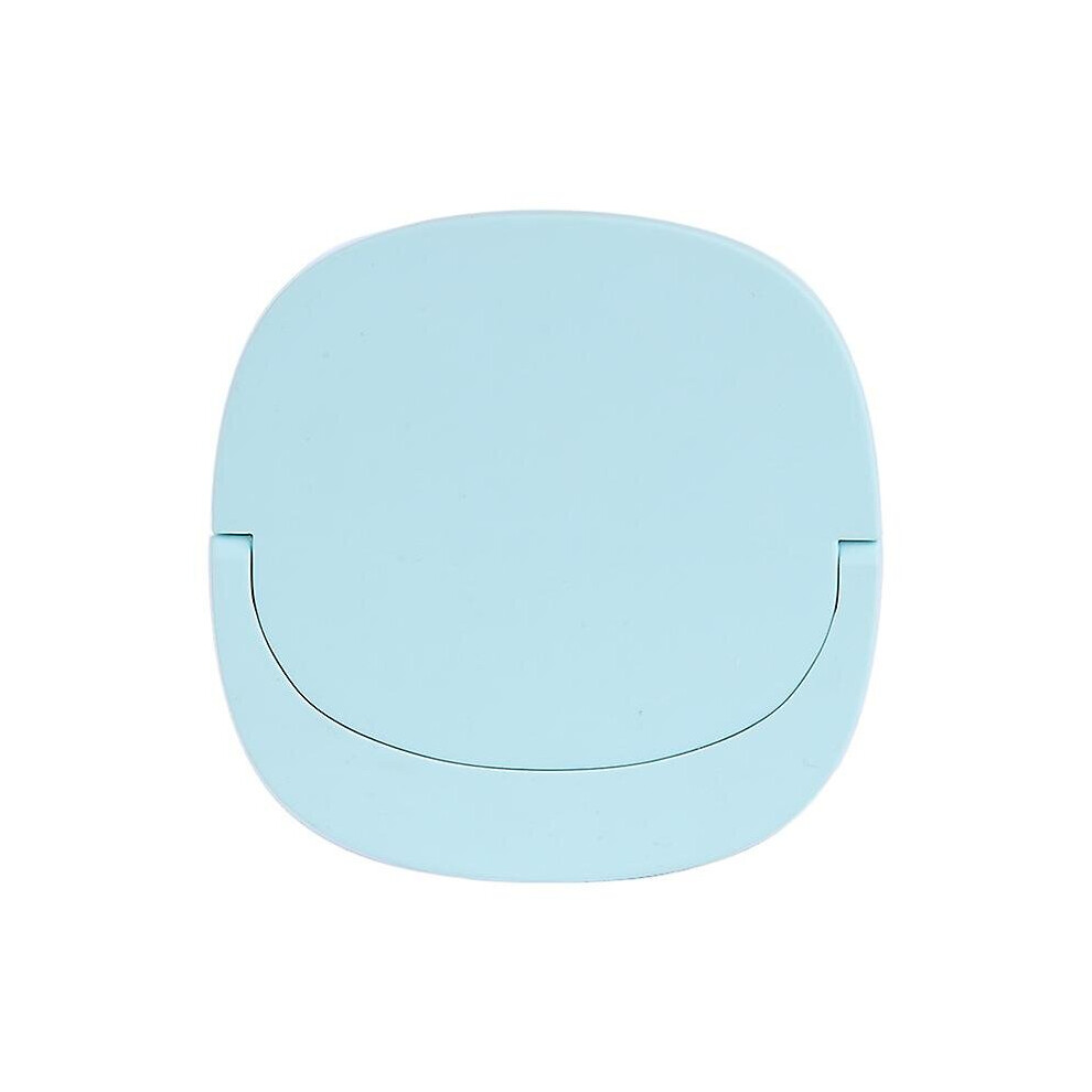(Green) Mini Makeup Mirror Usb Folding Vanity Mirror With 3 Light Settings For Travel
