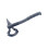 PLAYWELL BLACK POLYPROPYLENE FULL CONTACT TRAINING TOMAHAWK AXE V1 1