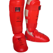 (Blue, Small) Wacoku Wkf Approved Karate Shin Instep Guards