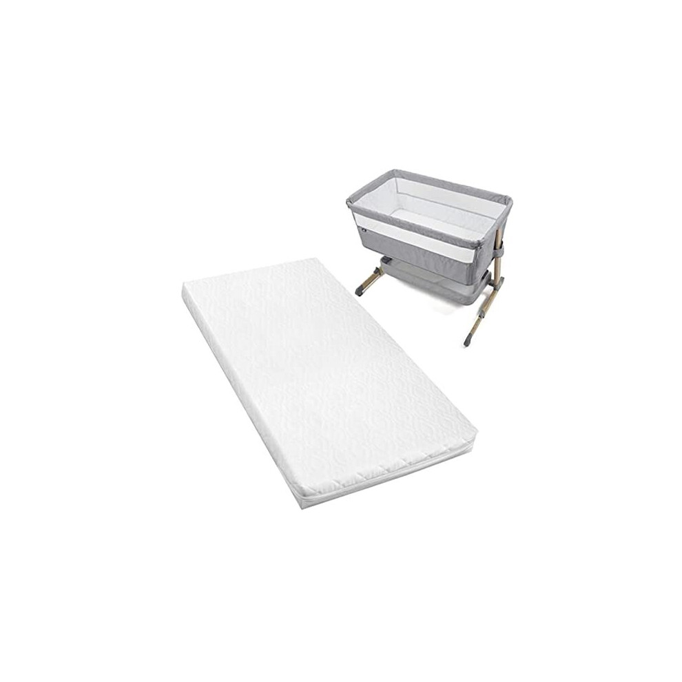 Baby Mattress Fits/Compatible To Babylo Cozi Sleeper - Bedside Travel Cot Toddler Infant Bed Mattress - Hypoallergenic & Removable Quil Brillars