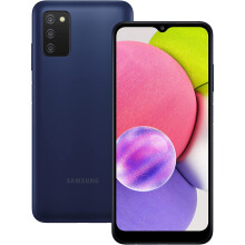 Samsung Galaxy A03s Android Smartphone, 6.5-inch Infinity-V HD+ Display, 3GB RAM and 32GB of expandable internal memory, 5,000 mAh battery, Blue - Refurbished