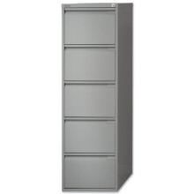 Bisley BS5E Filing Cabinet Flush-front 5-Drawer W470xD622xH1511mm Goose Grey Ref BS5E-73
