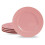 6pc Melamine Dinner Plate Set  Pink 1