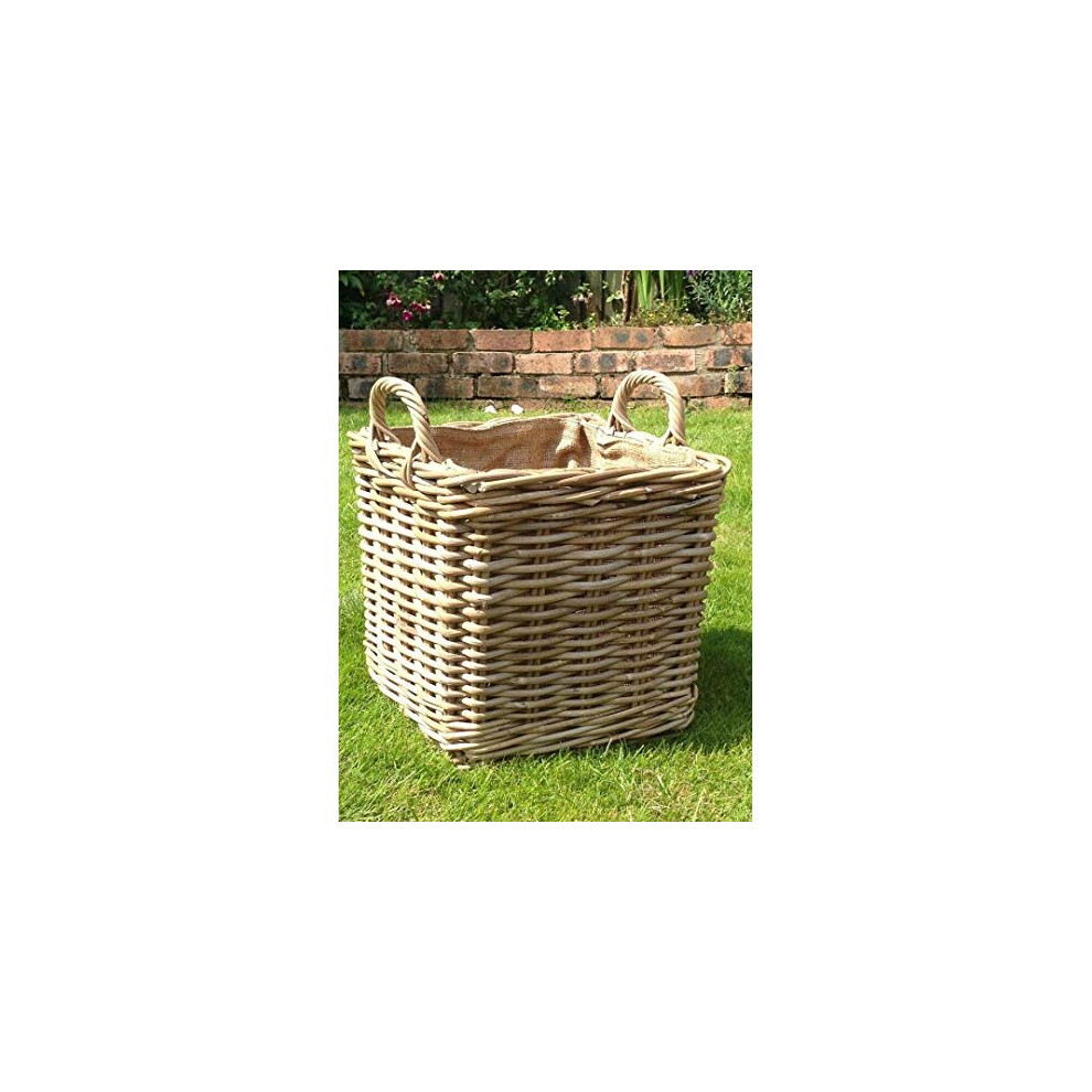 Photos - Fireplace Accessory Very Strong Excellent Quality Lined Square Log Basket / Storage Basket