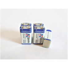 5 pieces! 1000mAh 9V Li-Ion Rechargeable 9 Volt Rechargeable Lithium B