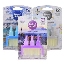 Perfect Scents 3x 3 Scents Refill Air Freshener for 3volution - Fresh, Long-Lasting Fragrance
