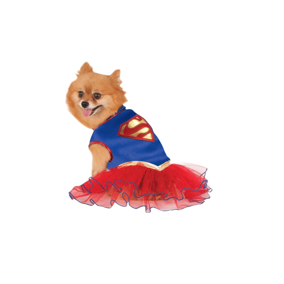 (XL) Supergirl Tutu Dress Pet Costume