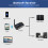 Bluetooth Audio Transmitter Receiver Dual Connection for TV Headphones HiFI August MR280 3