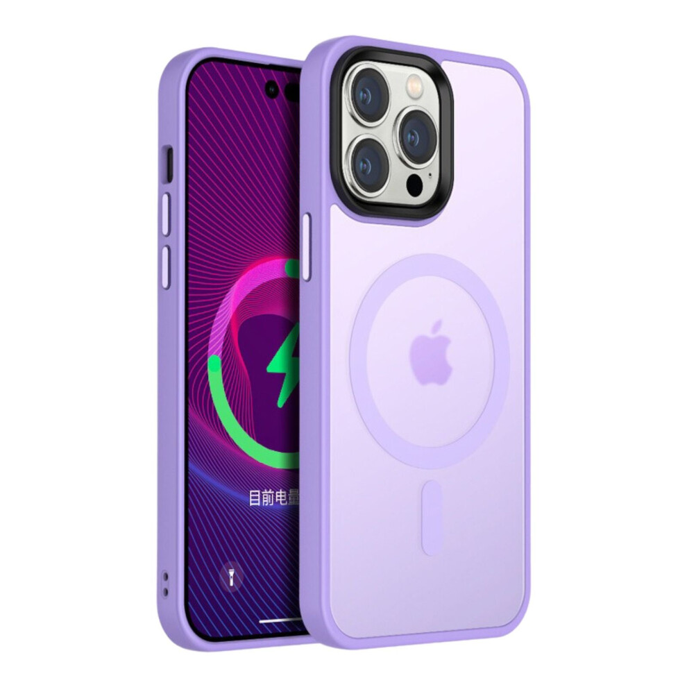 Compatible With Iphone 14Pm/15Pm - Lilac Smart Charging Silicone Case Purple 5060986942843