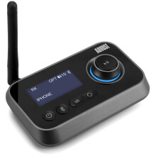 Bluetooth Audio Transmitter Receiver Dual Connection for TV Headphones HiFI August MR280