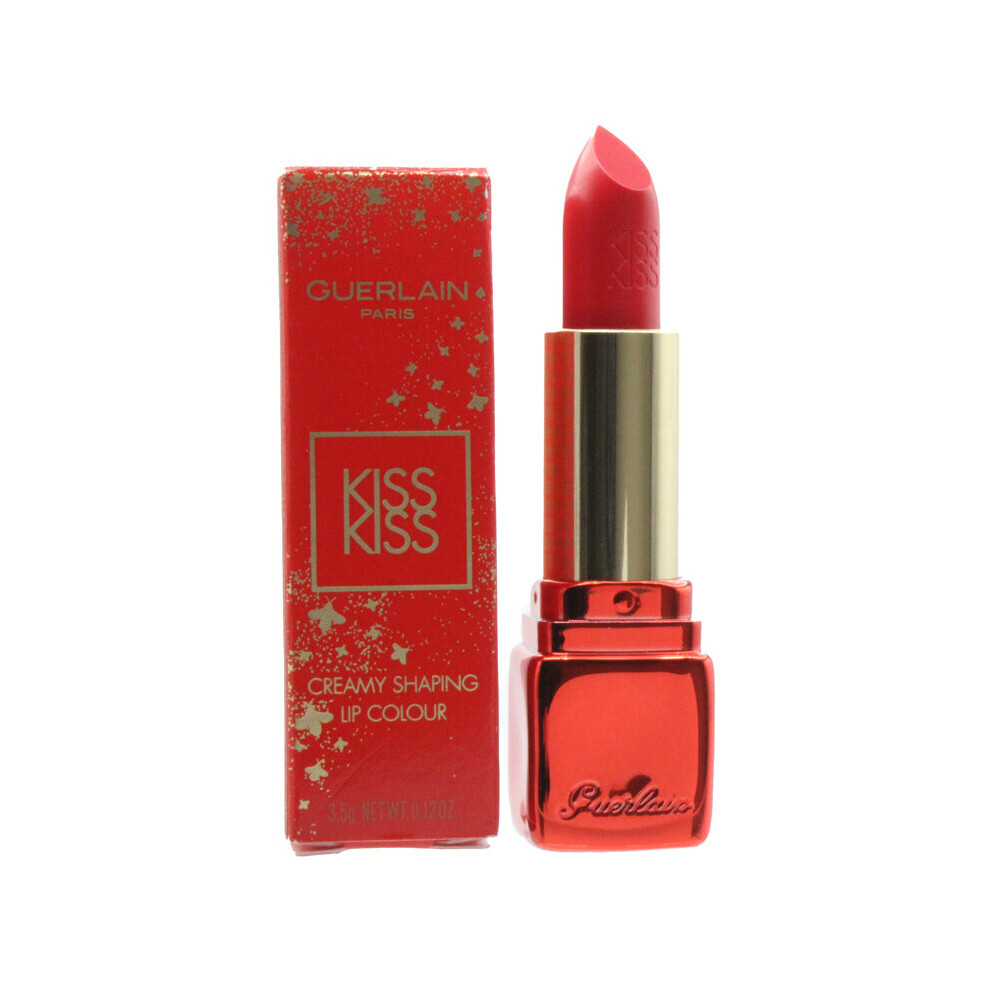 Guerlain KissKiss Creamy Shaping Red Lipstick 325 Rougue Kiss