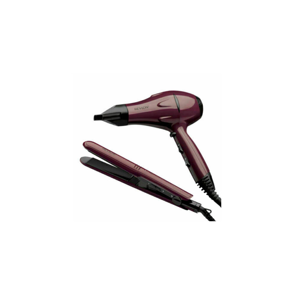 Revlon Frizz Control Ceramic 2000W Dryer & Straightener Set