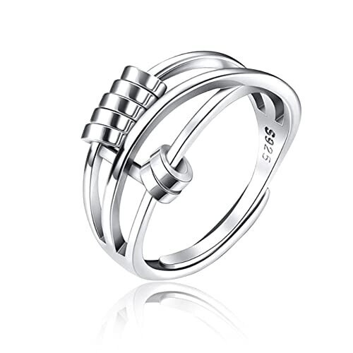 ANXIETY RELIEF SPINNER RING | STAINLESS STEEL COLLECTION – Holistik Bloom