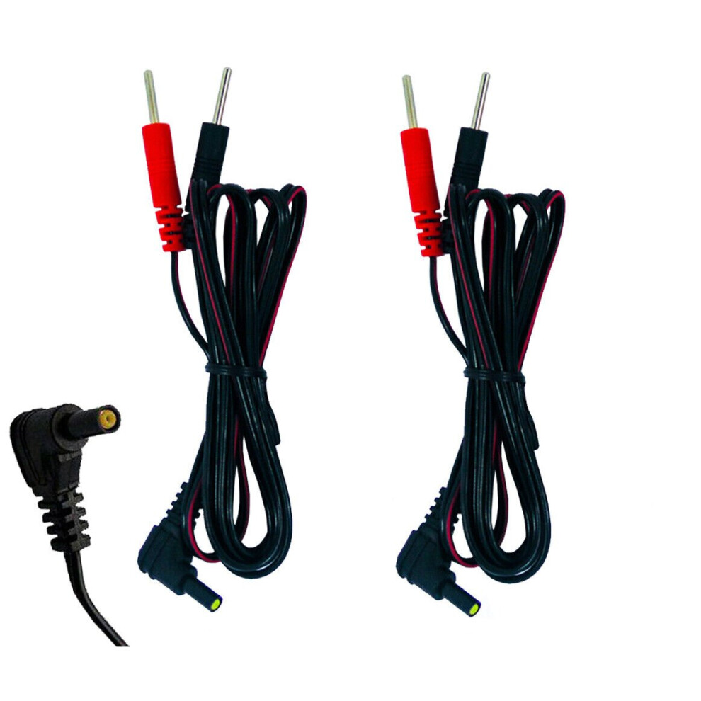Healthcare World Set Of Female Pin Electrode Lead Wires For Tens Machines (One Pair)