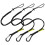BearTOOLS Safety Lanyard, 90cm, Spring Lock, Black 3 Pack 1