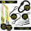 BearTOOLS 3 Foot Black Safety Lanyard 1 Pack 4