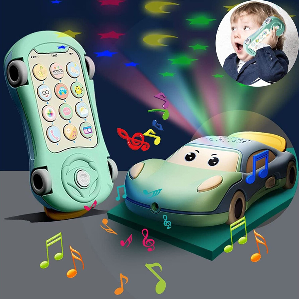 Lynker Baby Toy Car With Star Projector Phone Toy Electronic Learning Toys