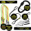 BearTOOLS 3 Foot Yellow Safety Lanyard 2 Pack 4