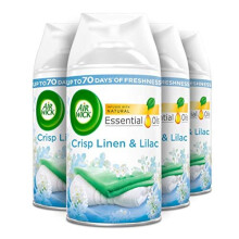 Airwick Freshmatic Autospray Refill, Crisp Linen and Lilac Scent - 4 Refills x 250 ml (1000 ml)
