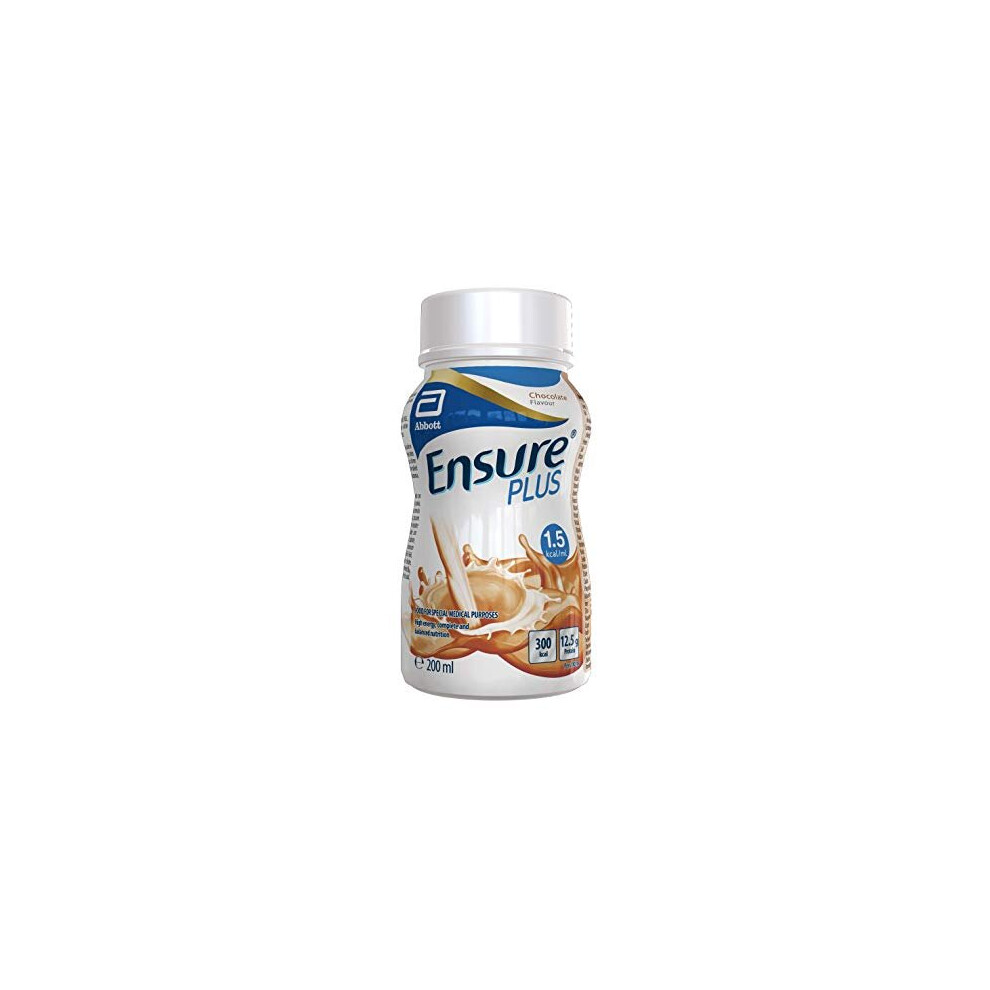 Ensure Plus Milkshake Style Nutritional Supplement Drink, Chocolate Flavour, Contains Protein, Vitamins And Minerals 24 X 200Ml