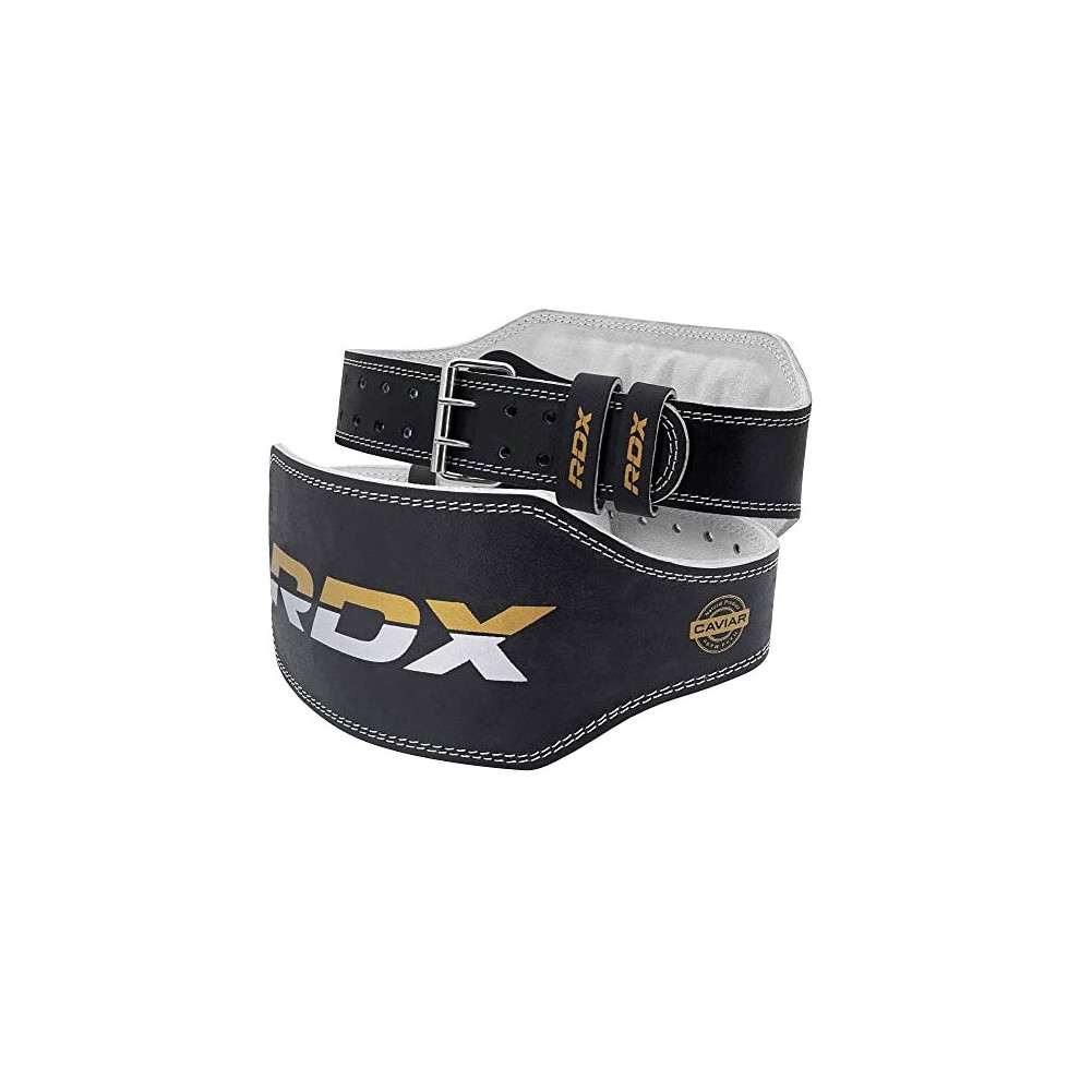 RDX Weight Lifting Belt For Fitness Gym Adjustable Leather Belt 6&quot Padded Lumbar Back Support Great For Bodybuilding, Powerlifting, Deadlifts Men