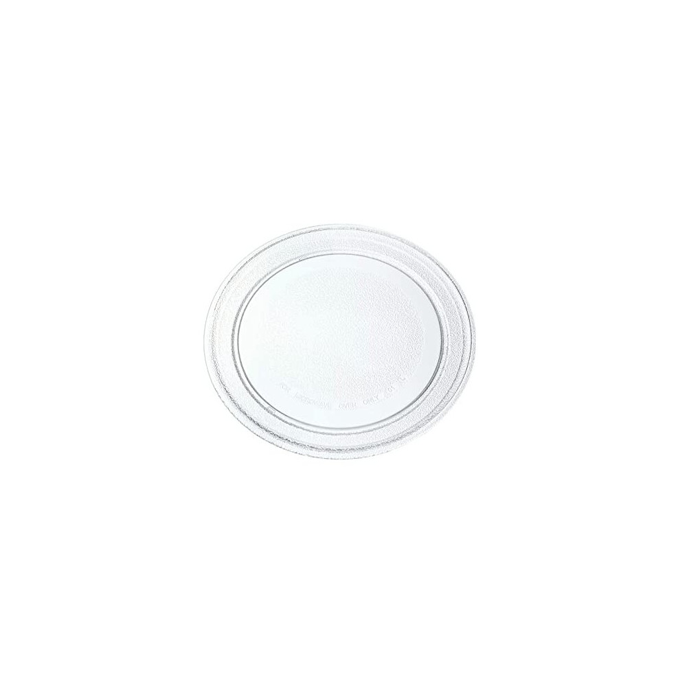 Quailitas Microwave Plate - 245 mm Microwave Turntable Glass Tray, Flat Profile, Scratch-Resistant Plate