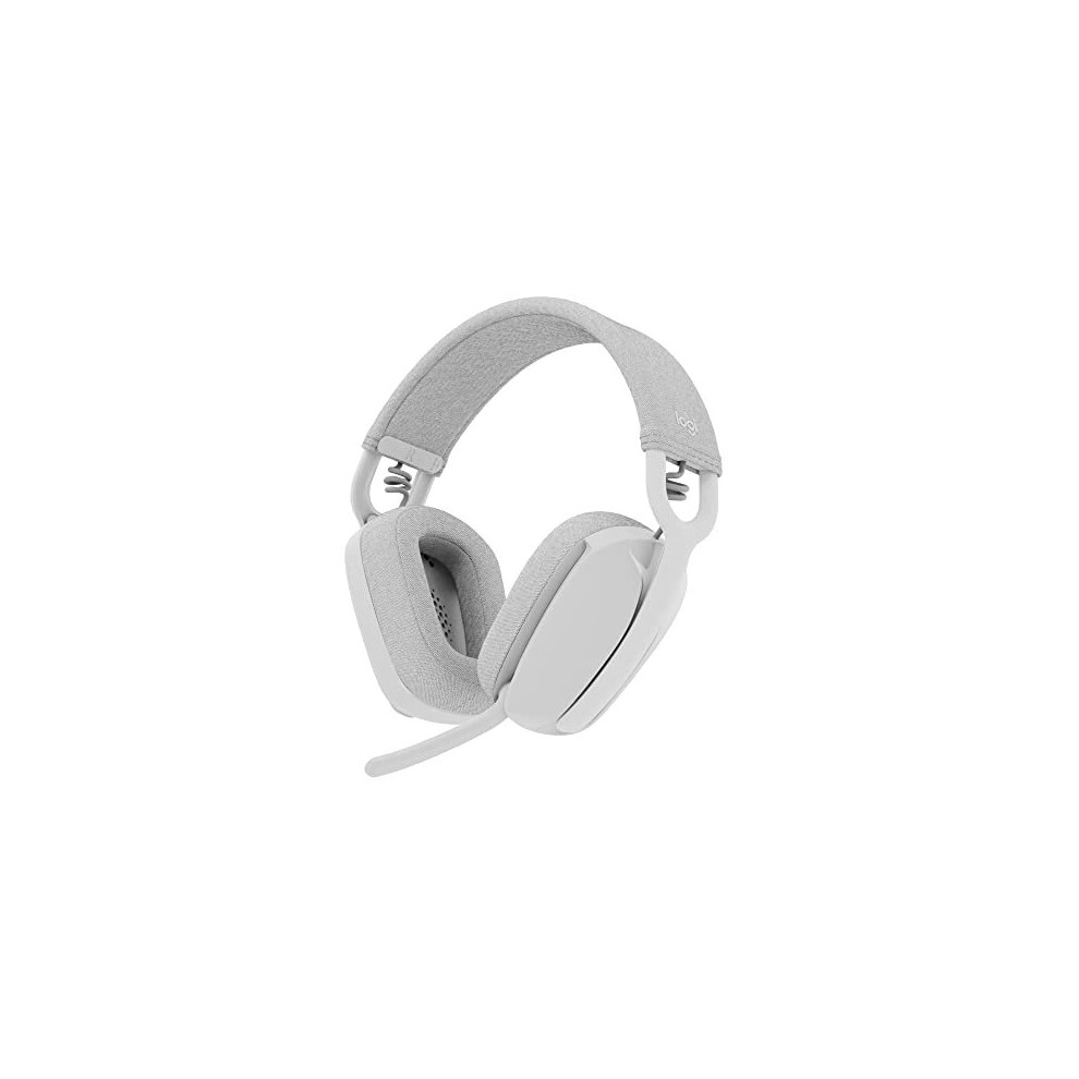 Logitech Zone Vibe 100 Lightweight Wireless Over-Ear Headphones With Noise-Cancelling Microphone, Advanced Multipoint Bluetooth Headset, Works With