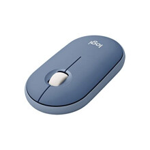 Logitech Pebble Wireless Mouse with Bluetooth or 2.4 GHz Receiver, Silent, Slim Computer Mouse with Quiet Clicks For Laptop, Notebook, iPad, PC and - Refurbished