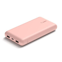 TELEFONIE, Powerbank, POWER BANK STANDARD, Belkin 20k Powerbank Usb-a&c 15w Roségold Spezifikationen Hauptfarbe Rosé Anzahl