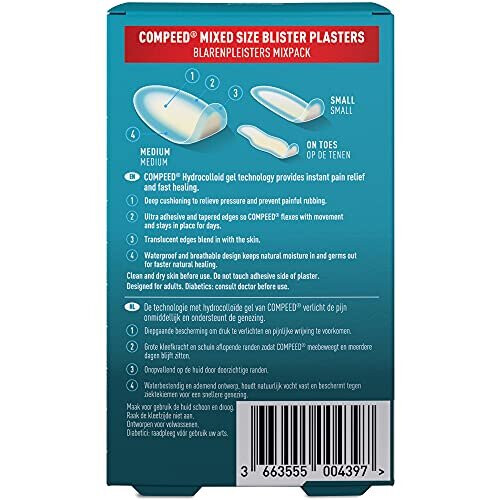 Compeed Compeed Mixed Size Blister Plasters, Pack of 6 1