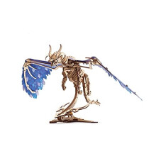 Modelo de madeira para construir Windstorm Dragon - UGEARS - quebra-cabeça 3D com motor elástico
