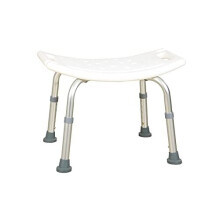 OR8 Shower Stool Height Adjustable Bath Seat Anti-Slip Aluminium Bath Chair Disability Aids Perching Stool for Elderly, Disabled and Handicap