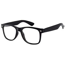 Kids Nerd Glasses Clear Lens Geek Fake for Costume Children's (Age 3-10) Black