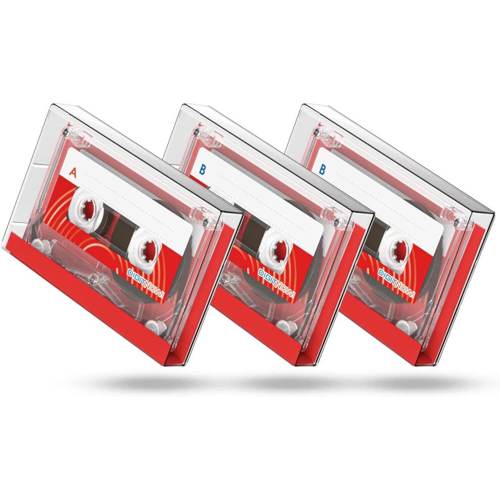 DIGITNOW Blank Cassette Tapes Professional Recording Media 60min 3Pack-image-OPC-PB8SB66-NEW