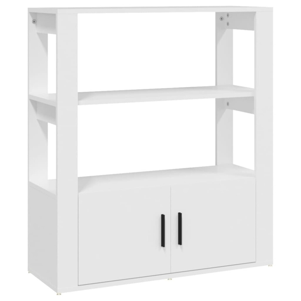 Vidaxl (White) Sideboard Engineered Wood Side Cabinet Home Organiser Multi Colours White
